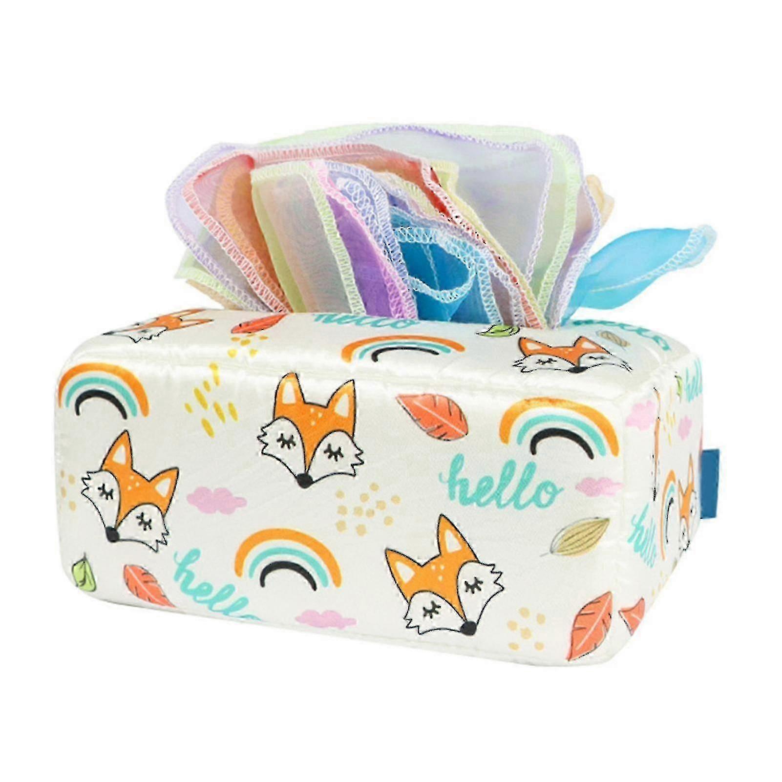 미취학 아동을 위한 아기 티슈 상자 장난감 인터랙티브 아기 감각 상자(hji)