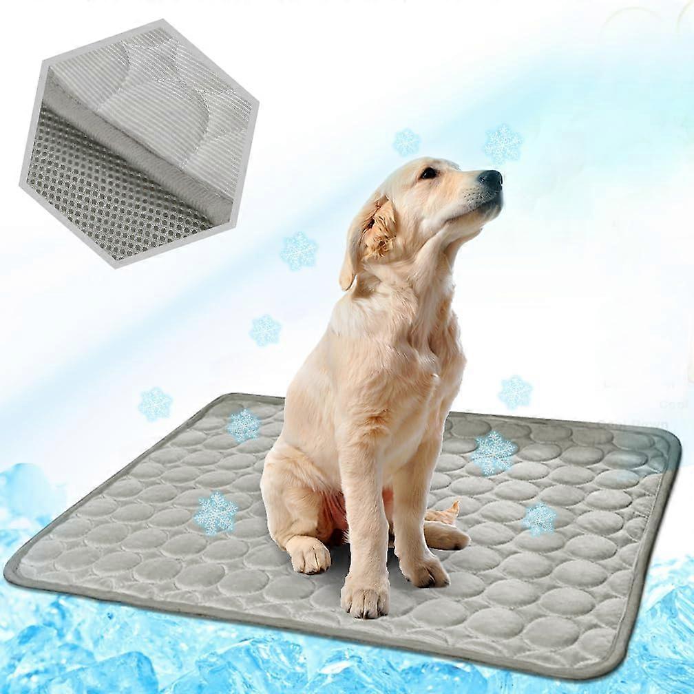 Washable Dog Cooling Mat Ice Silk Pet Self Cooling