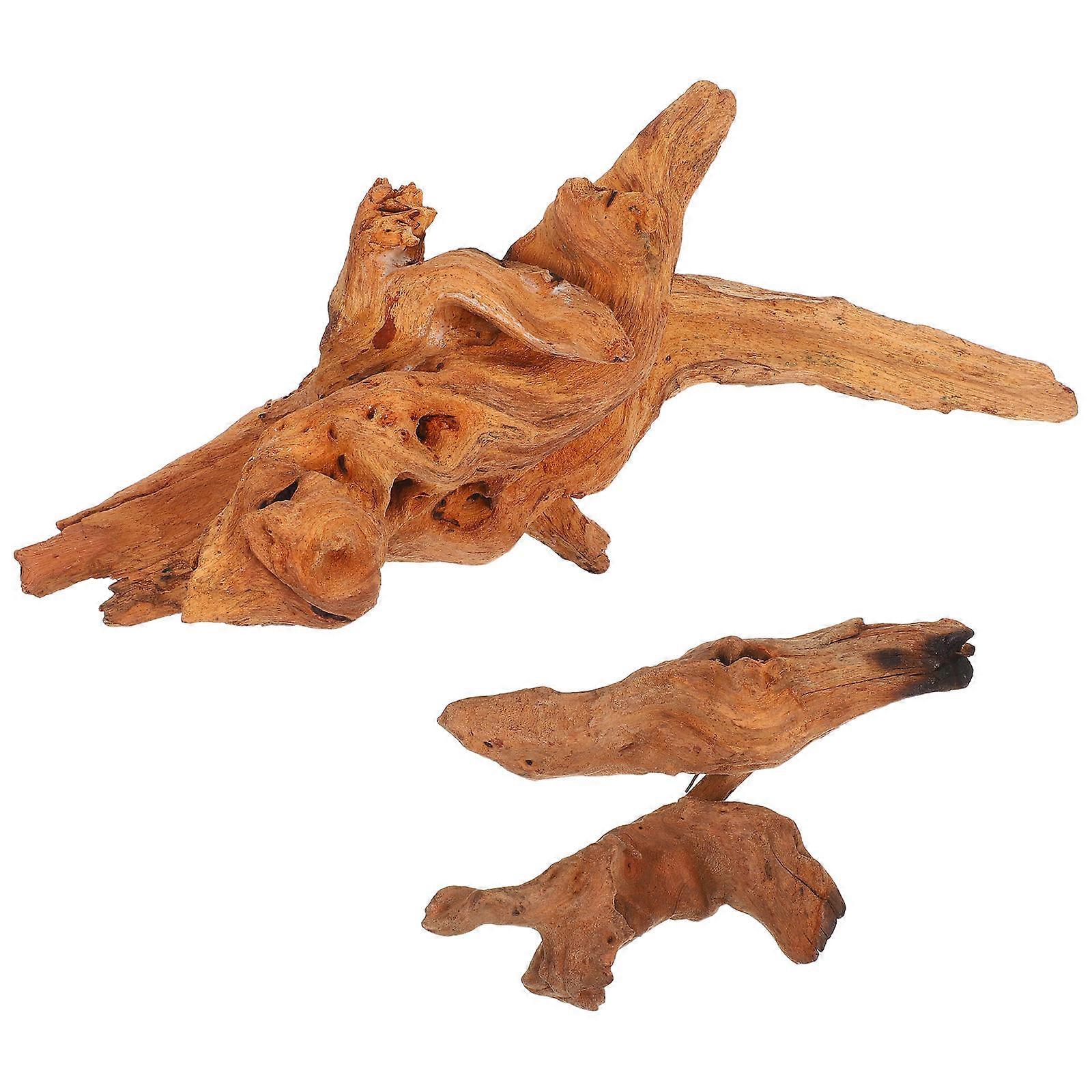 Driftwood For Aquarium Decoration 2Pcs Assorted Natural Branches Suitable For Reptile Habitat 10-15Cm Easy Care