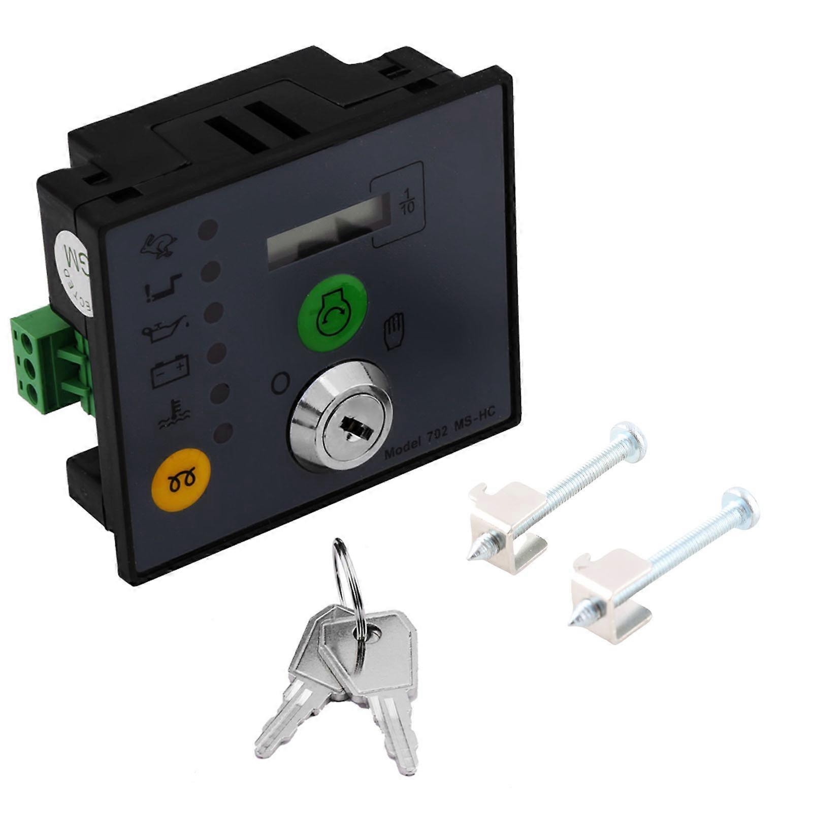 702 MS-HC Manual Start Generator Controller Board Panel with Keys for Reliable Engine Control and Easy Operation