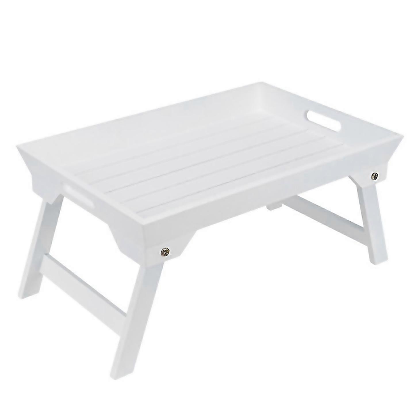 For Outdoor Wooden Dormitory Bed Laptop Small Tablewhite