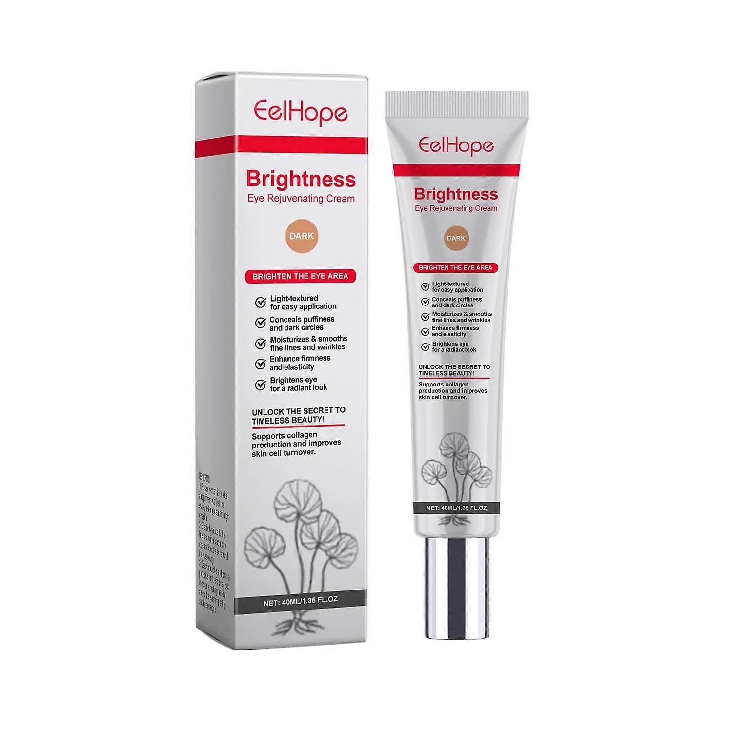 1-6x EELHOPE Brightness Eye Rejuvenating Cream Centella Eye Concealer 40ml Natürliche Aufhellung Dunkel 