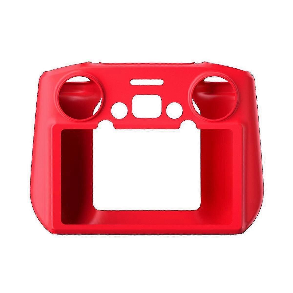 Silicone Case Cover Remote Controller Protective Case Sleeve Anti-Scratch for Mini 3 Pro RC Remote Control Sleeve Red