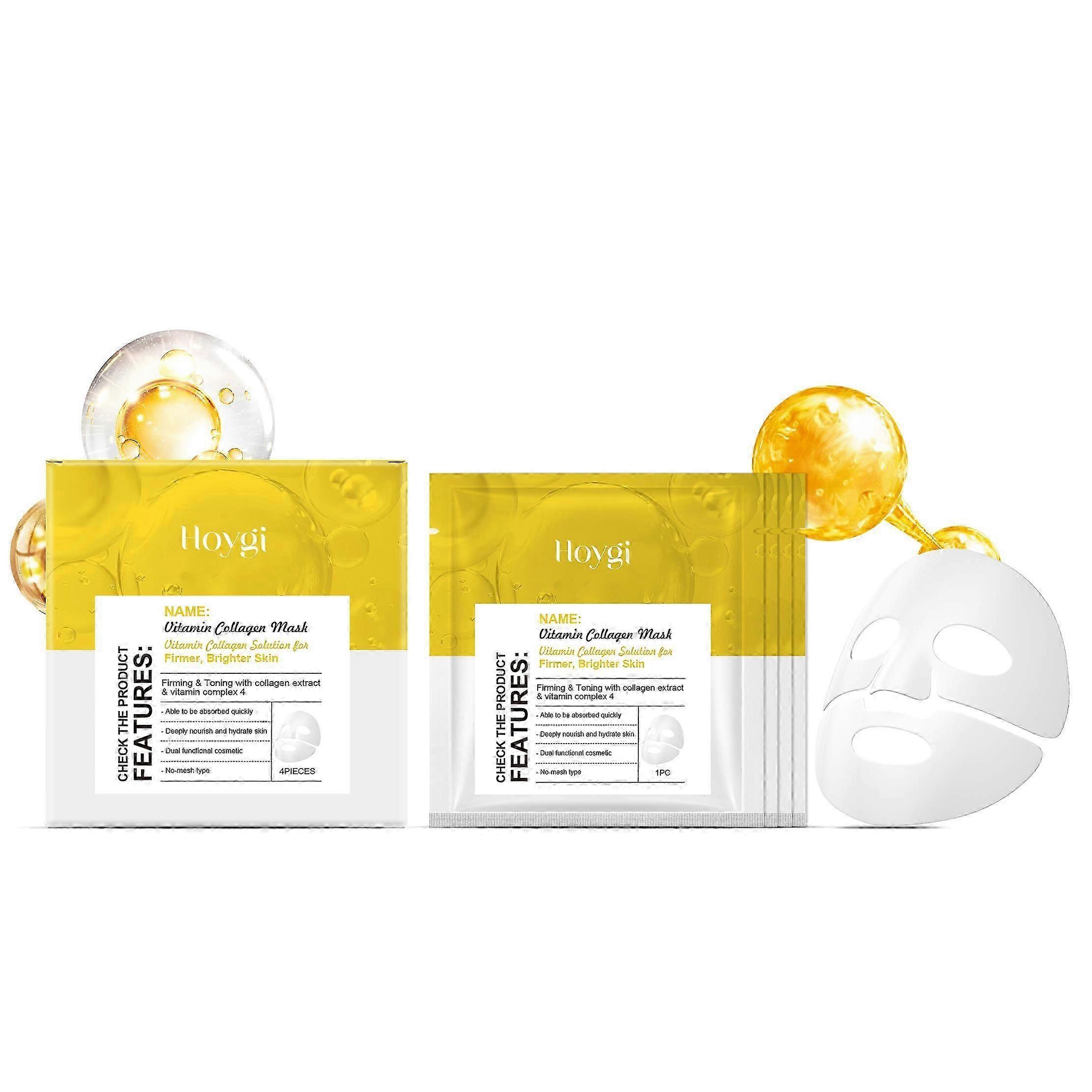 Hoygi Collagen Tightening and Moisturizing Mask (Box Set) Moisturizing Facial Skin Care Moisturizing and Nourishing Hydrating 3-in-1 Mask