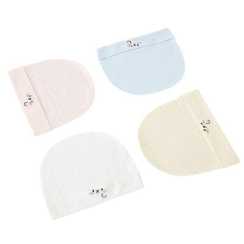 Baby Summer Hat 0-3 Months Breathable Cotton Newborn Cap with Brim Unisex