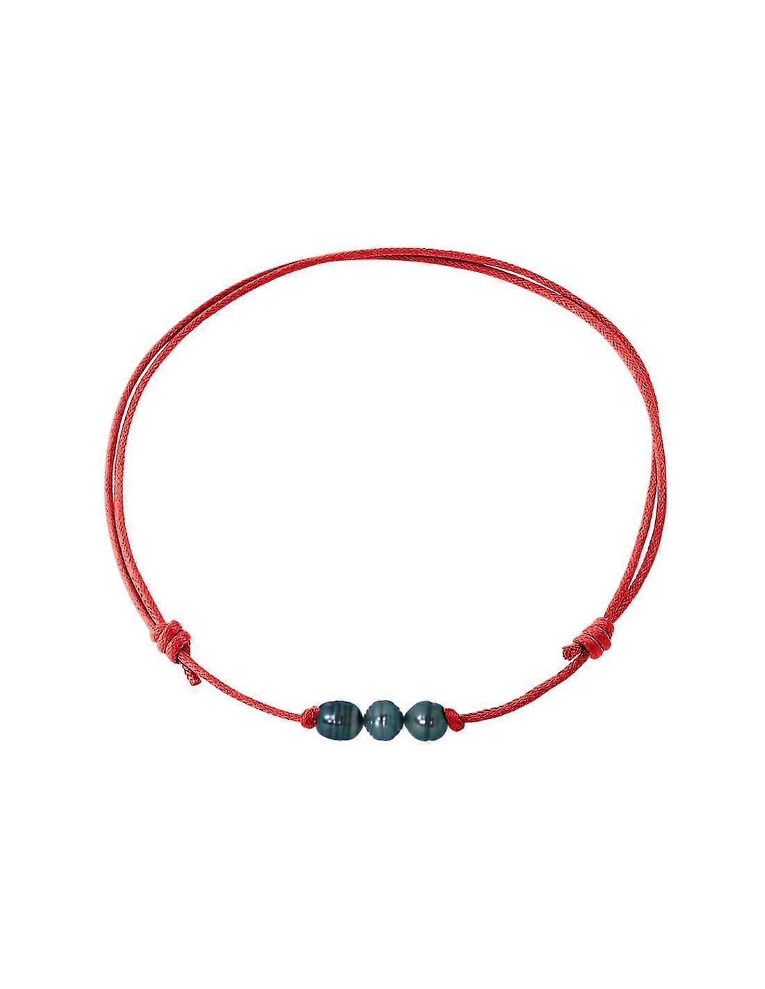 Collier cordon ajustable - Perles 8-9 mm - WOA