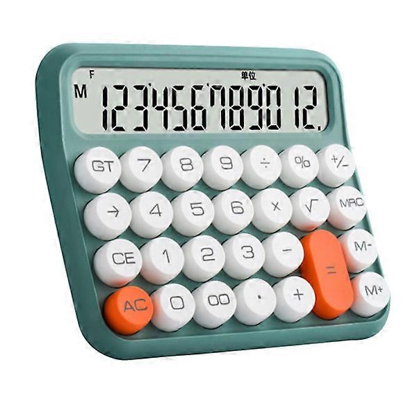 Calculadora de 12 dígitos Pantalla LCD grande Botón grande Interruptor mecánico estándar Calculadora para oficina Escuela Hogar