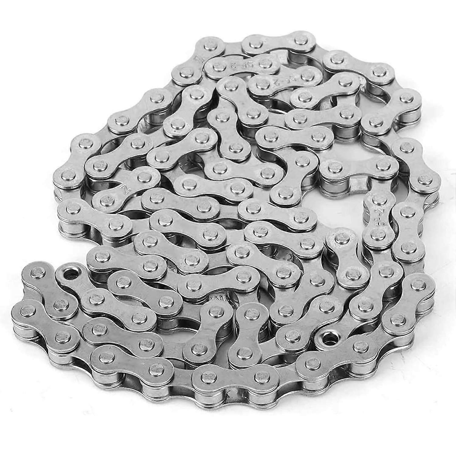 Single Speed Bicycle Chain, Durable Stainless Steel Bicycle Chain Anti Rust