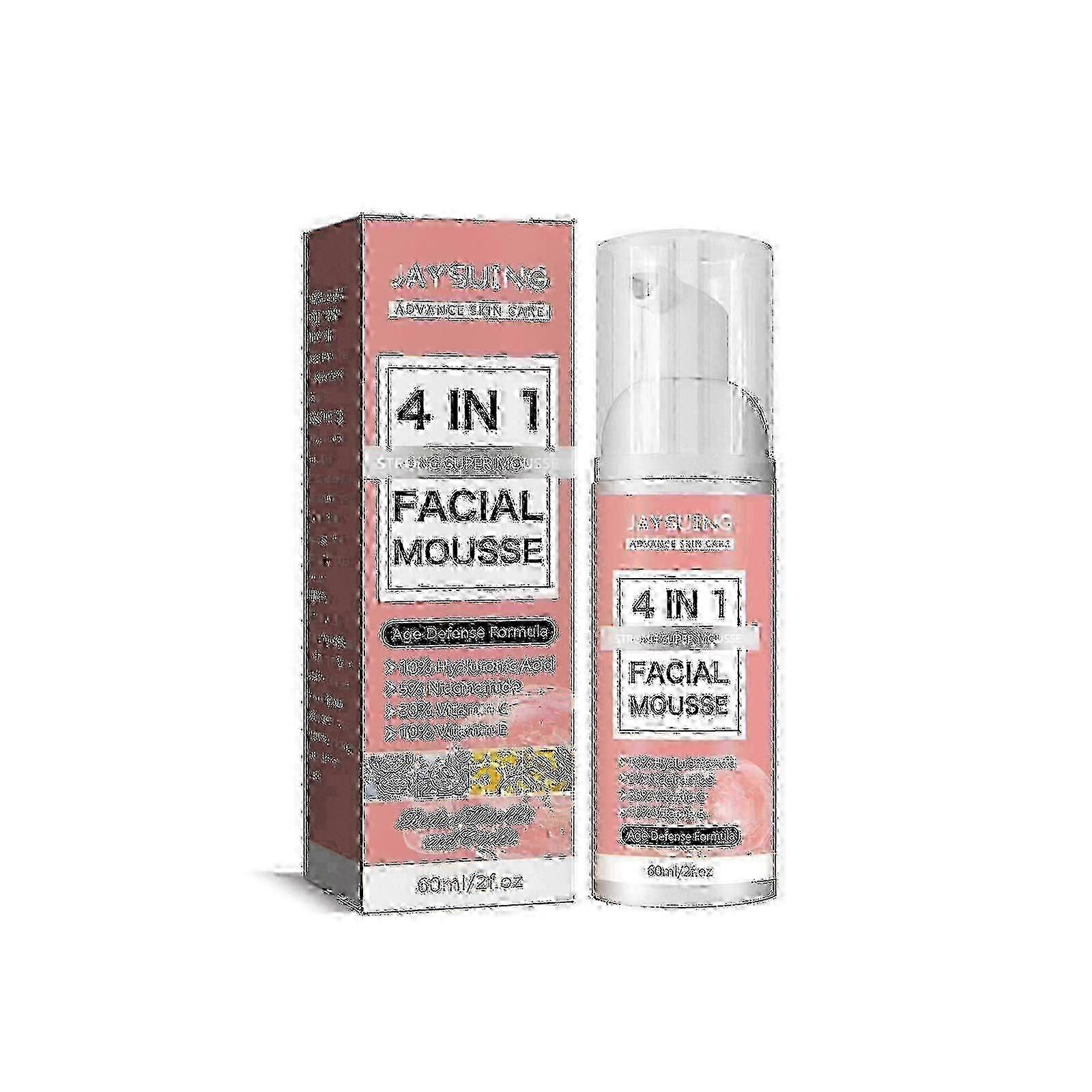 4-in-1 Cleansing Mousse Gentle Deep Clean for Multiple Skin Types ...