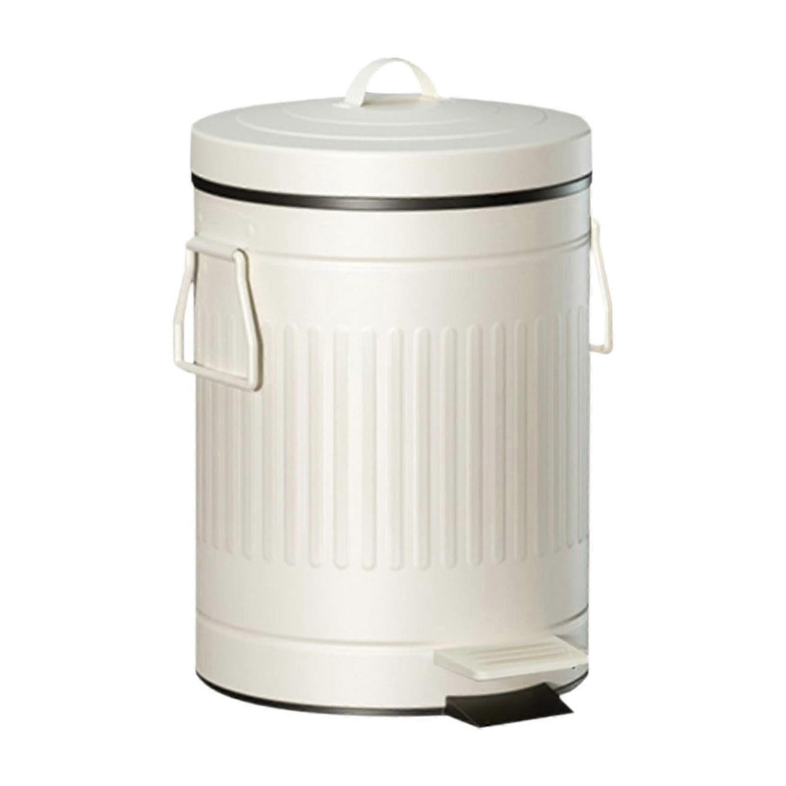 Metal Wastebasket with Step Mechanism And Removable Bucket Metal Frame 31.5cm X 42cm MultiColor Living Room Dorm Office