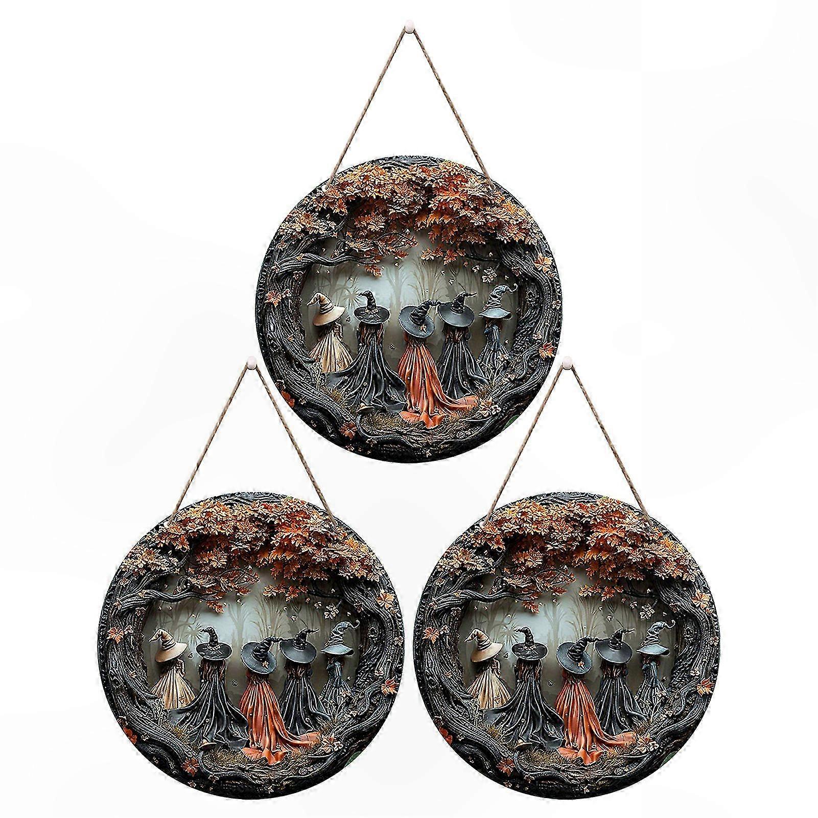 Halloween Hanging Decorations for Front Door and Party Backdrop