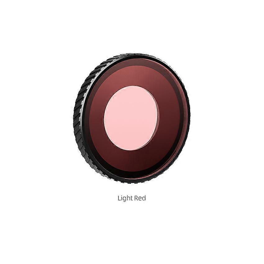 Waterproof Filter Protective Lens Diving Filters Sports Camera for DJI Osmo Action 5 Pro/4 (Light Red)