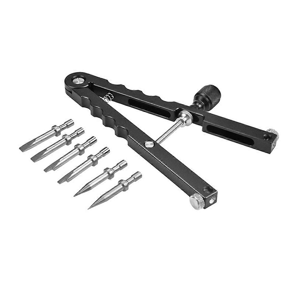 Lens Repairing Spanner Wrench Opening with 6 Types Tips V Style Lens Opener for Diameter 37mm-86mm DSLR Camera Lenses