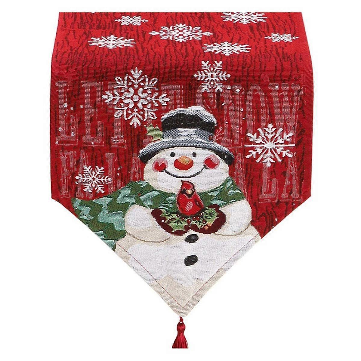 Christmas Table Runner, -Winter Table Runner for Kitchen Dining Christmas Decor for Home Party Tabl