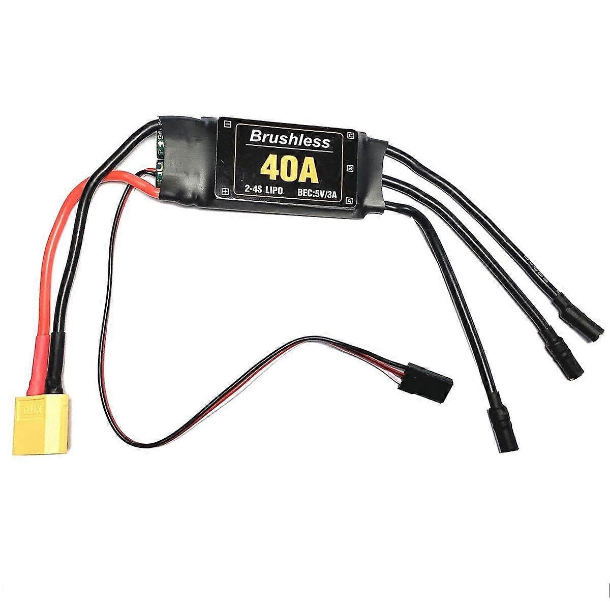 2-4S 40A Brushless ESC Drone Airplanes Parts XT60 Speed Controller Motor for RC FPV Quadcopter Heli
