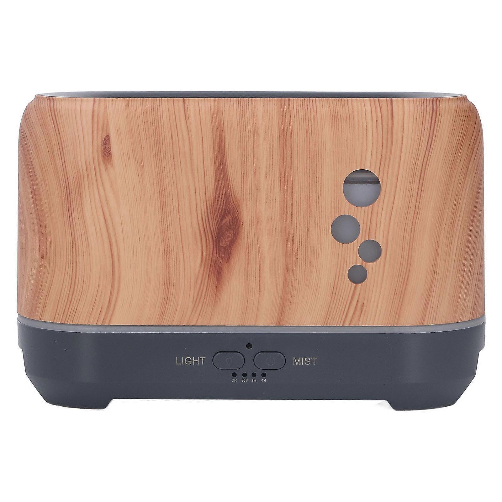 Diffuseur d’aromathérapie 200ML avec lumière de flamme creuse, télécommande, prise US