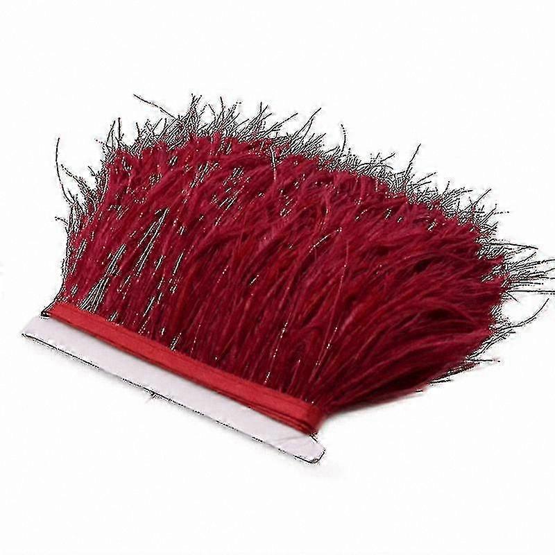 2-Meter Ostrich Feather Trim Plume Ribbon Edge Decoration