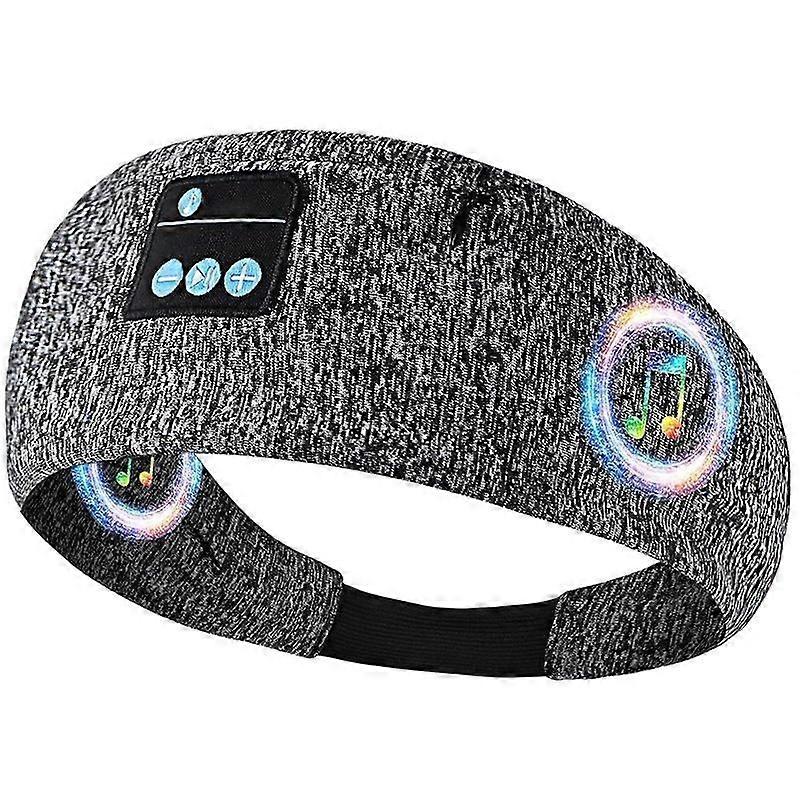 Bluetooth 3-in-1 sleep headset: breathable and adjustable suitable for exercise insomnia and side-lying meditation(Black)
