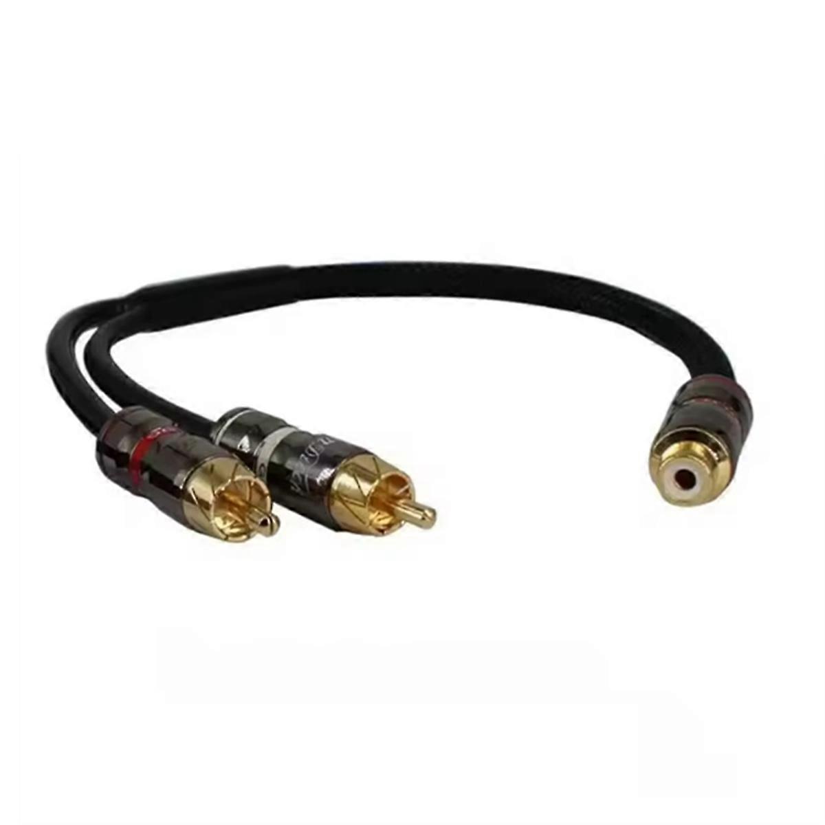 30cm Car Audio Amplifier Subwoofer Audio Cable Pure Copper Head A