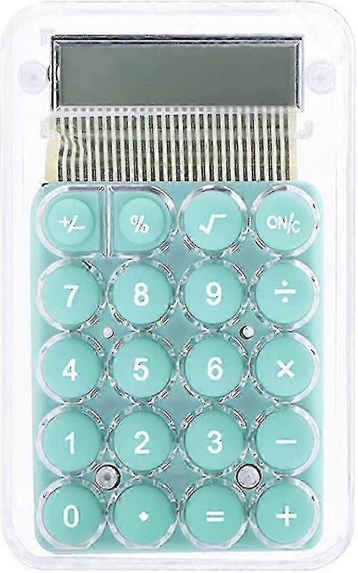 Cute Cartoon Transparent Calculator Students 8 Digit Standard Function Desktop Electronic Calculator