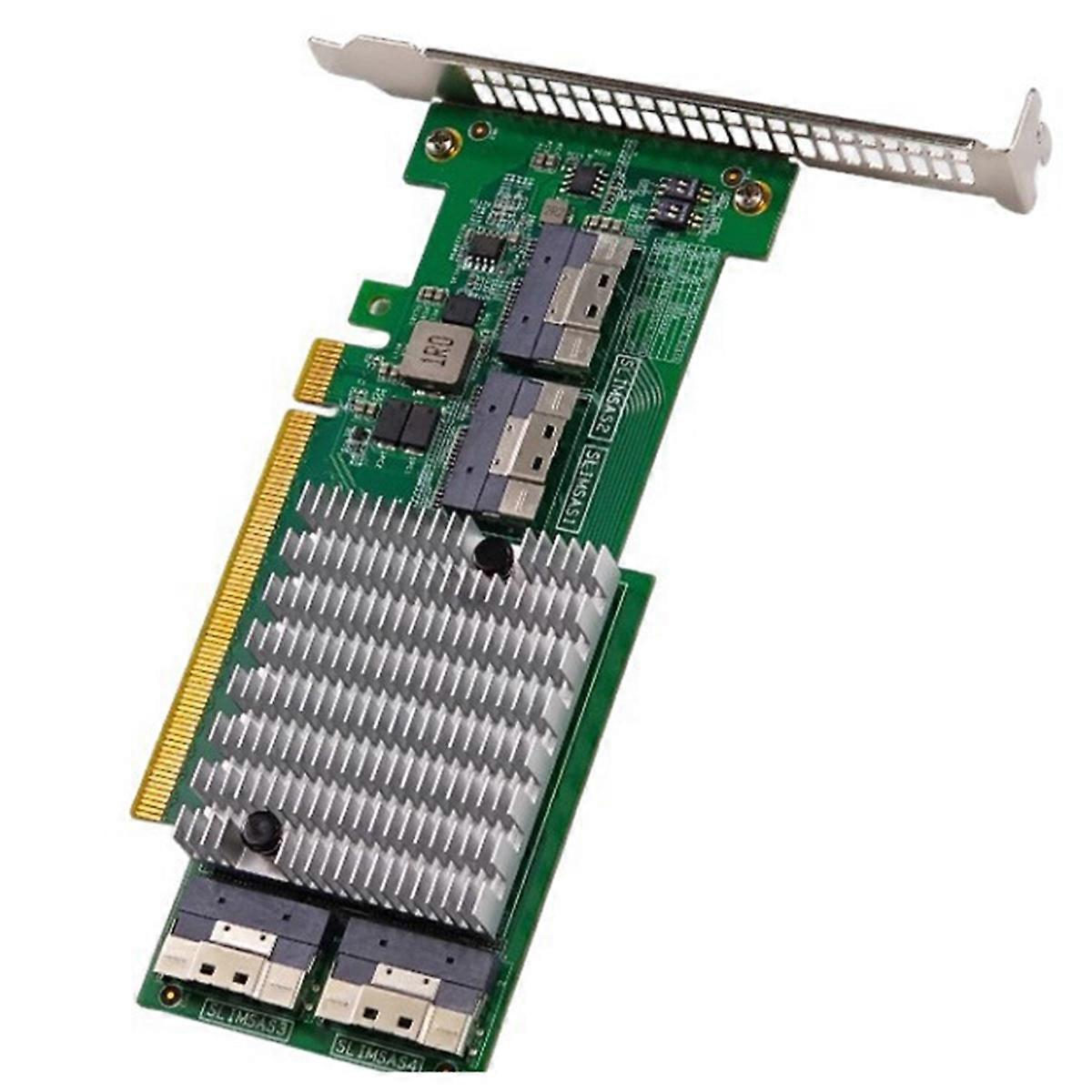 PCIe 3.0 X16 Expansion Card PLX8749 Split-Free Integrated Compatible Module Graphics Card M.2 Nvme SSD U.2 Expansion