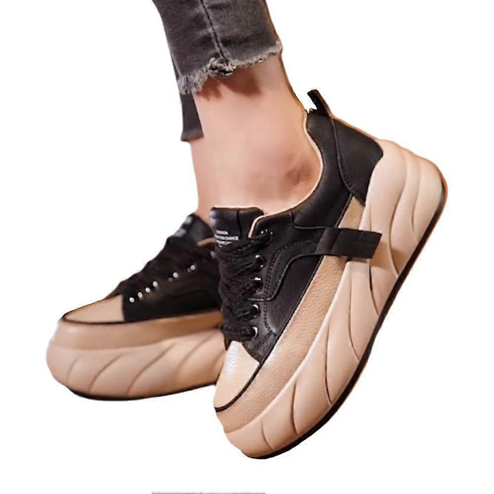 Kvinde trendy elevating flats casual sko størrelse 36-40 elevatorsko