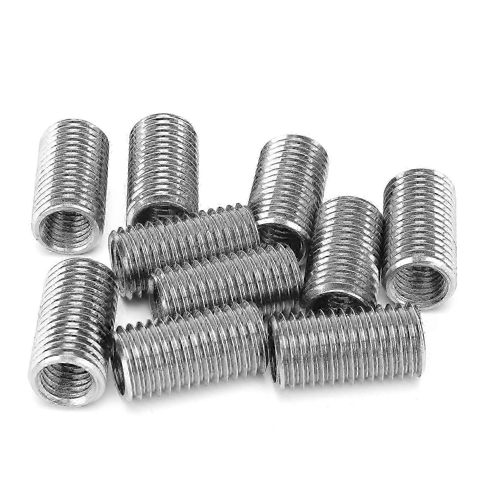 2025 10 Pieces M12 and M16 Nut Thread Slotting Female Connectors with Reducing Sleeves