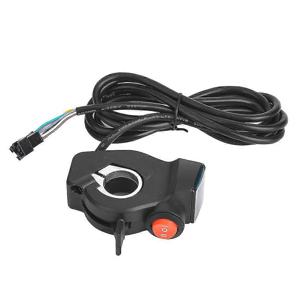 2025 E Bike Thumb Throttle LCD Display, Digital Battery Voltage Power Switch for Electric Scooter, E Bicycle, Universal Electric Vehicle
