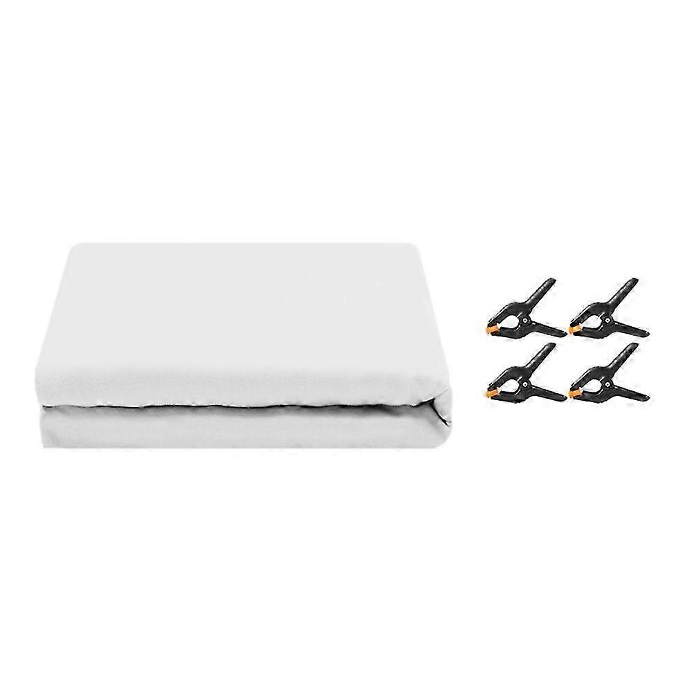 3 x 6m Photography Backdrop Set with 4 Clips Polyester Background Screen for Studio/Live Streaming