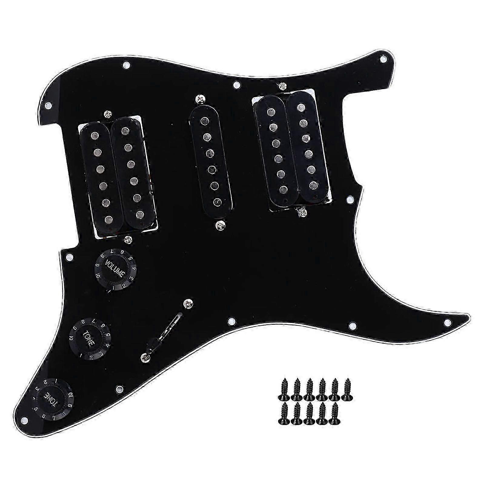 لوحة الغيتار الكهربائي Pickguard Humbucker مع HSH Pickup محملة مسبقا