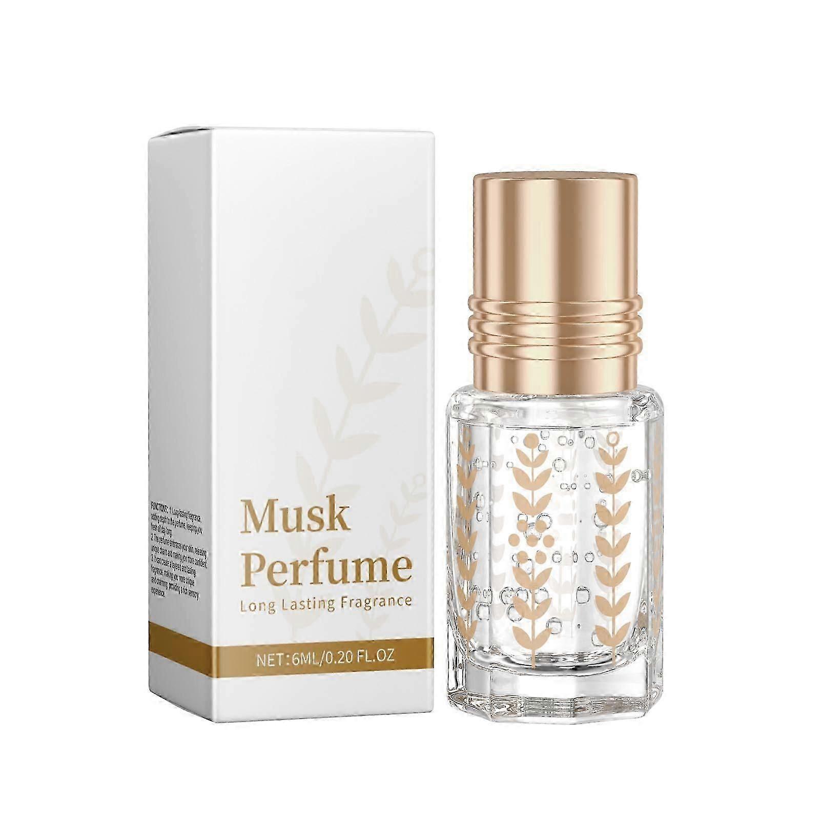 Musk Delicate Fresh Long-Lasting Perfume Roller - 6ml Natural Essential Oils