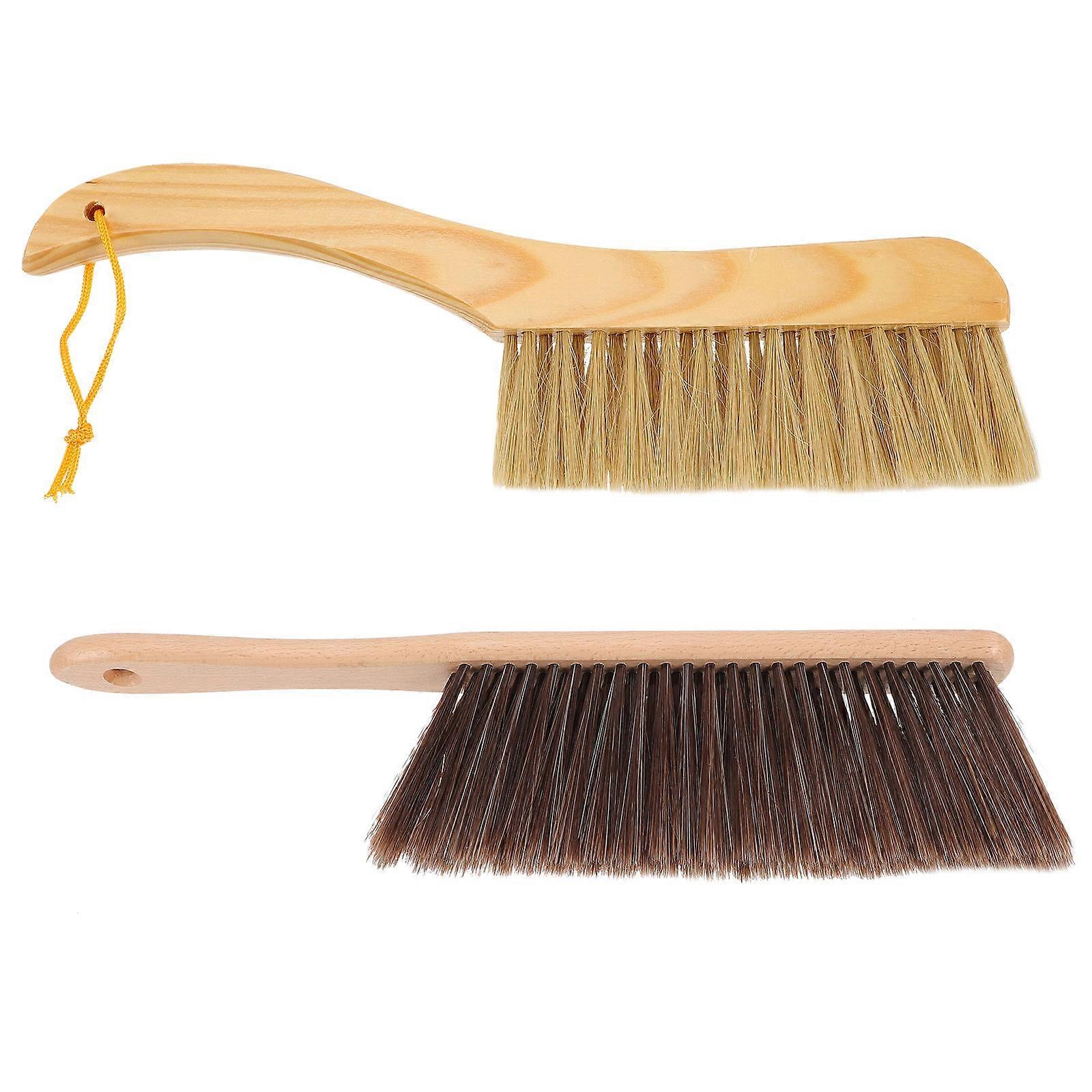 Hand Broom Cleaning Brushes for Dusting 6Pcs Soft Brushes with Wooden Handle