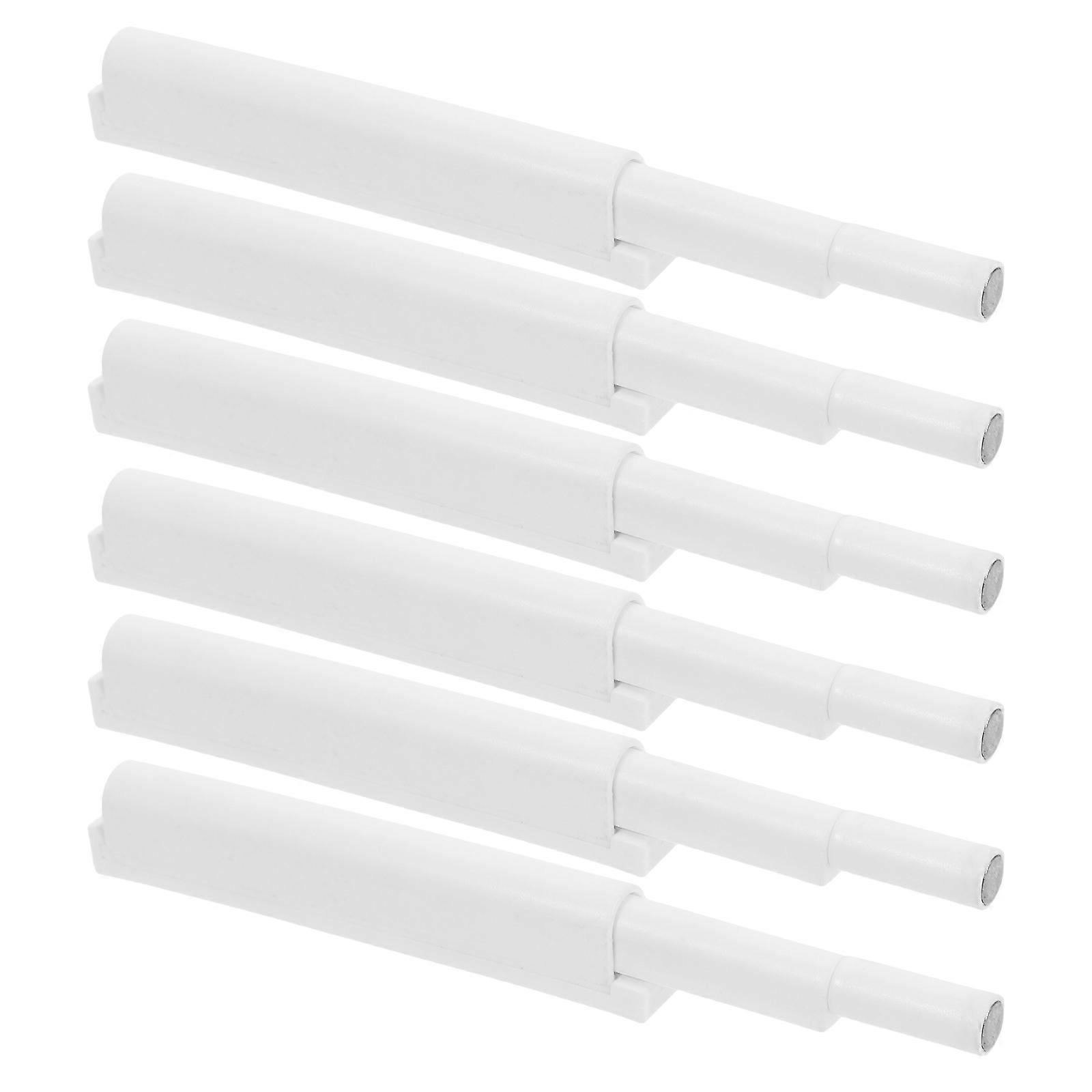 Kitchen Cabinet Quiet Close Damper Buffers Plastic Push Latches 6Pcs