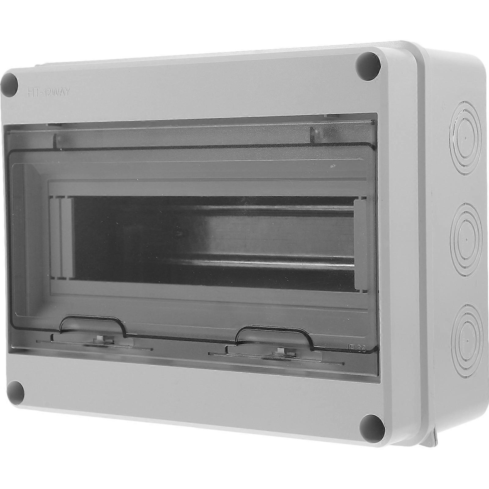 Outdoor Electrical Box Circuit Breaker Box for Residential Settings Grey Plastic Waterproof Function 1Pack