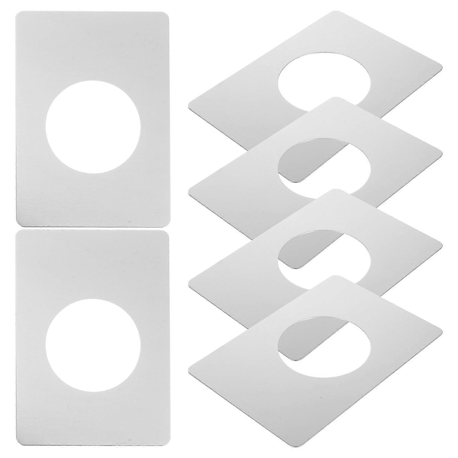 Stainless Steel Door Knob Plate Door Reinforcement Plates for Home Use 30Pcs
