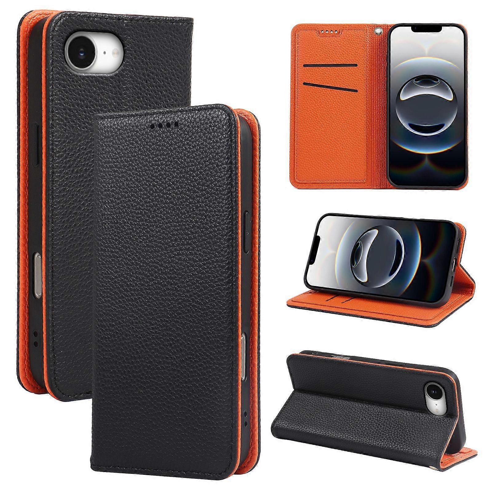 Suitable for T-Mobile Revvl 8/T Phone 3 mobile phone leather case with lychee texture and two-color strong magnetic flip cover