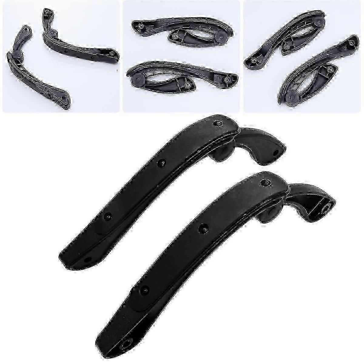 Universal Chair Armrest - Adjustable Plastic Handrail for Office & Computer Chairs (Black, 44X29cm)