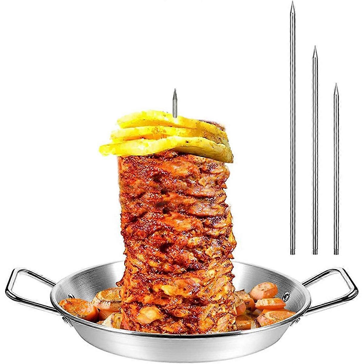 Stainless Steel Stand Vertical Skewer Grill Removable 13inch