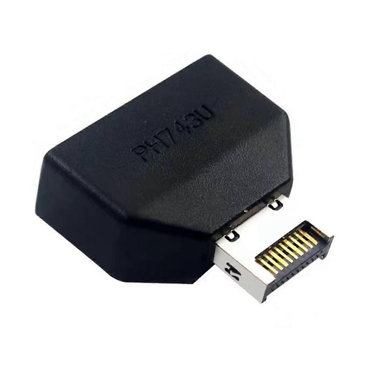 USB3.2 Type-E 19Pin/20Pin to USB 19P Chassis Front USB Type-A Type-C Extension Adapter for Desktop Motherboard