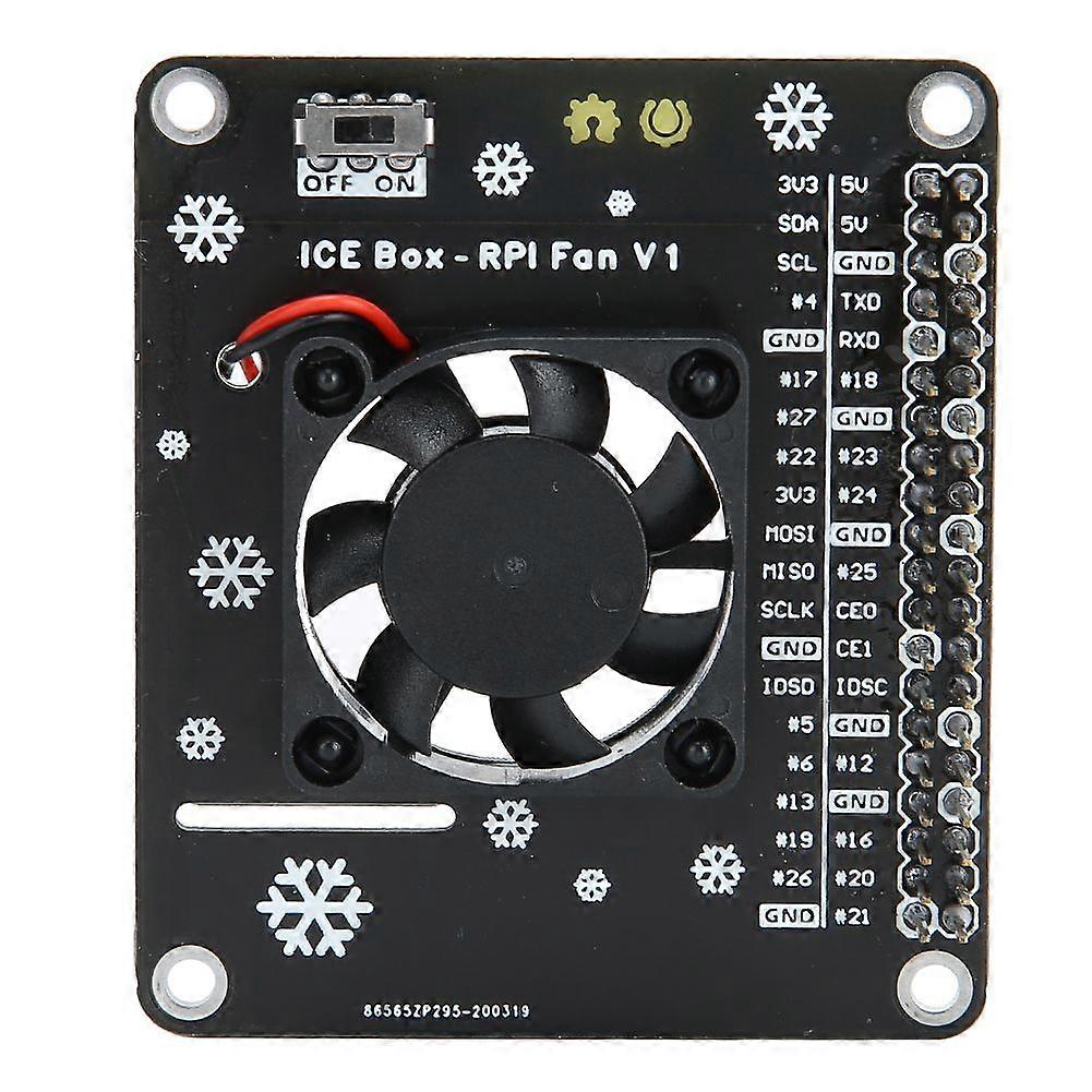 Cooling Fan LED Light Computer Accessory for Raspberry Pi 4B / 3B GPIO Expansion Board