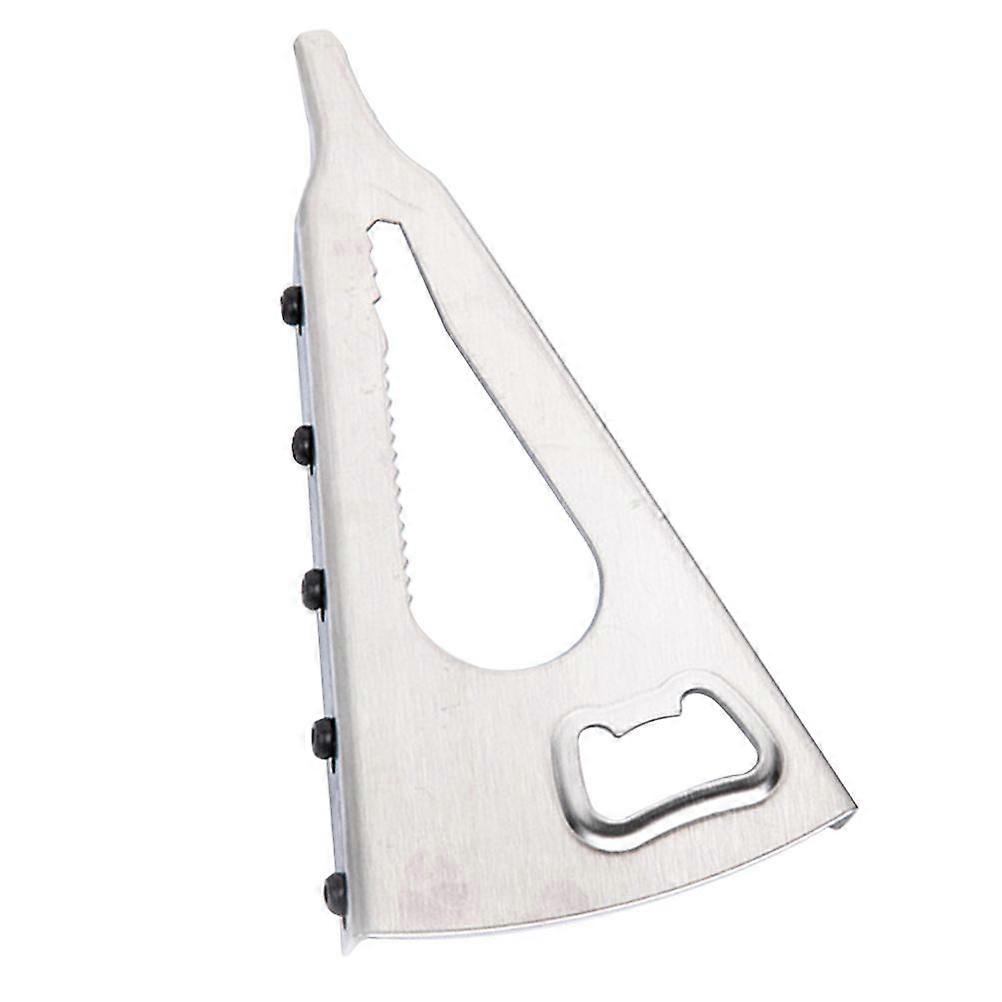 Portable Silver Bottle Opener for Home Use Multifunctional