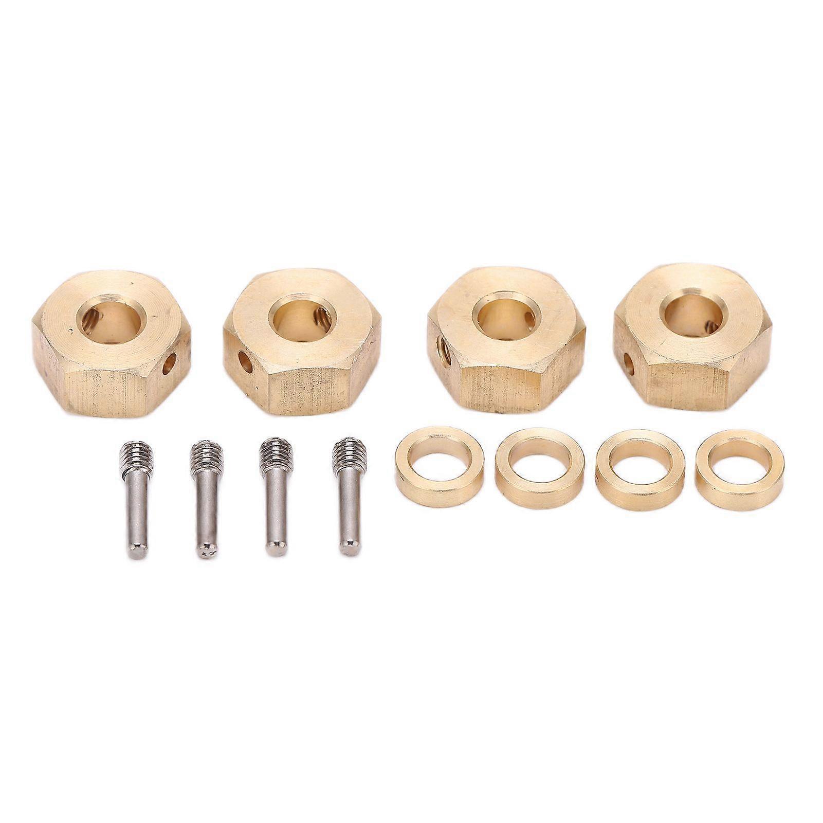 RC Wheel Hex Adapters Brass Sturdy Durable Exquisite Appearance Easy Installation RC Hex Hub Extension for Axial6mm