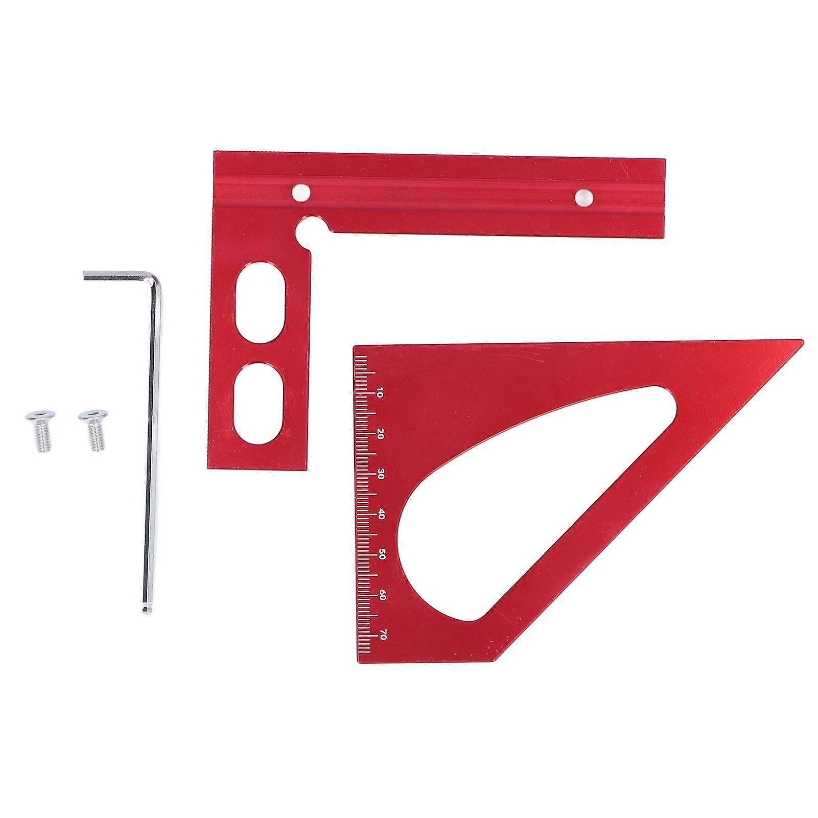 Angle Ruler 45 90 Degree Angle Aluminum Alloy Miter Protractor Multifunctional Measuring Tool for Woodworking