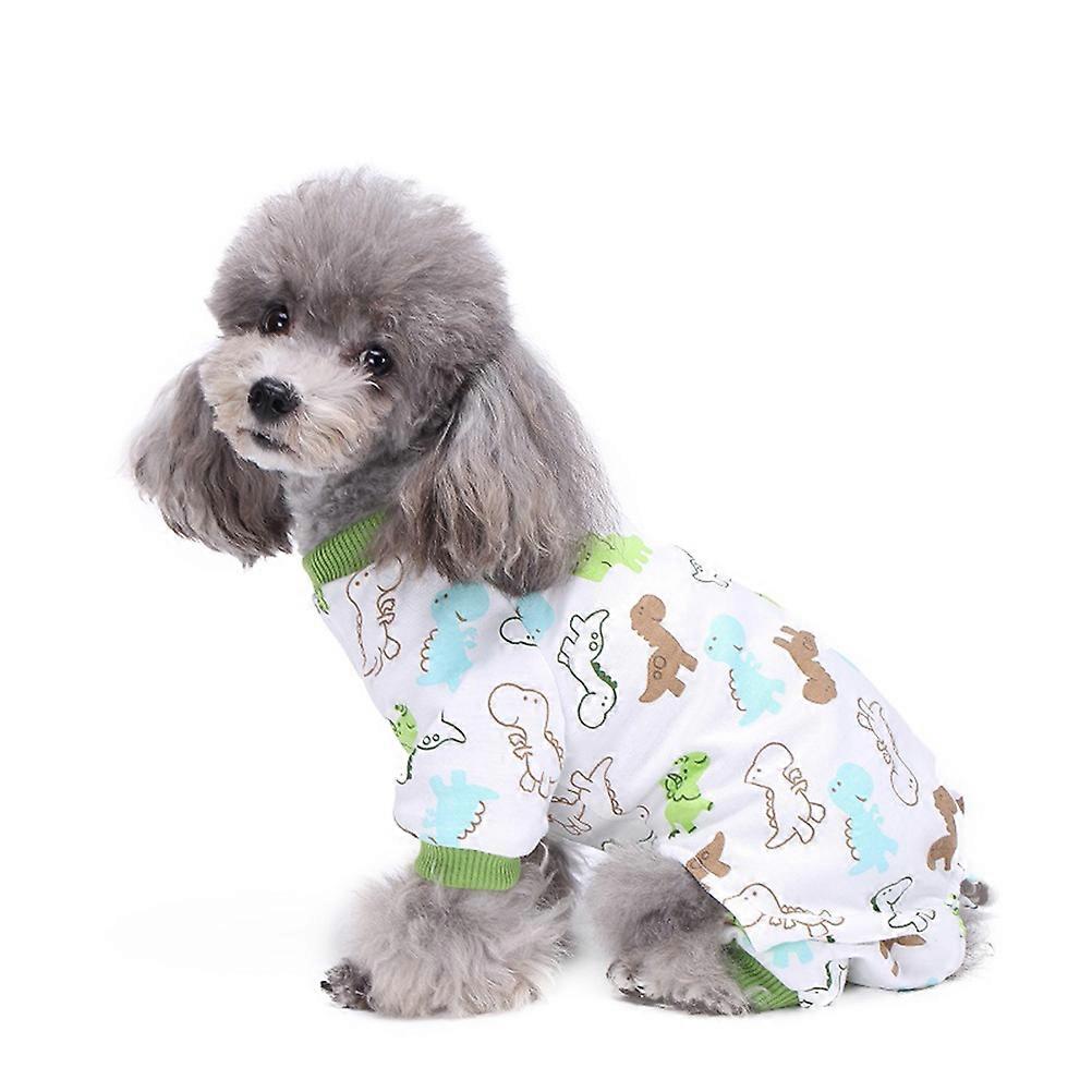 Puppy Dog Dinosaur Pattern Pet Pajamas 1Pcs Warm Autumn Clothes