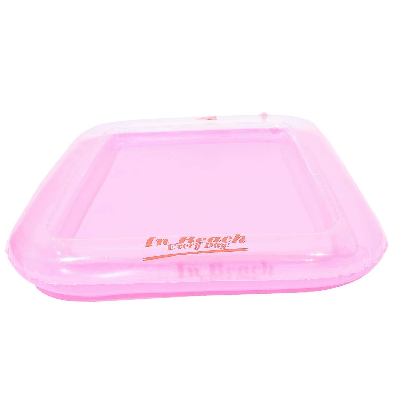 Sandbox Inflatable Kids Play Tray for Children's Sand Activities Pink