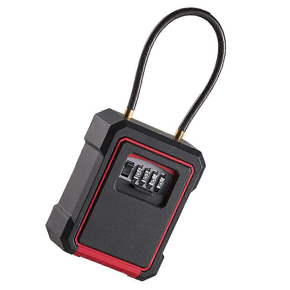 Wall Mount Lock Box with Combination Lock for Key Storage 4Sets