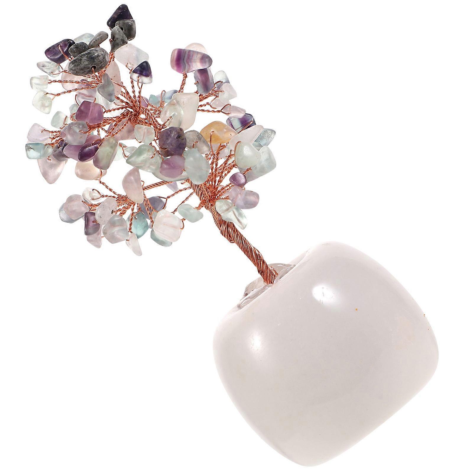 Crystal Tree Small Crystal Tree Adornment for Decoration 2Pcs