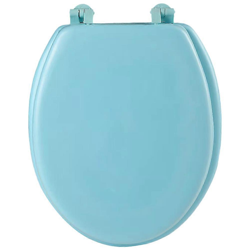 3Pcs Toilet Seat Lid Replacement Comfortable Use for Bathroom Sky-Blue EVA Material Practical Style