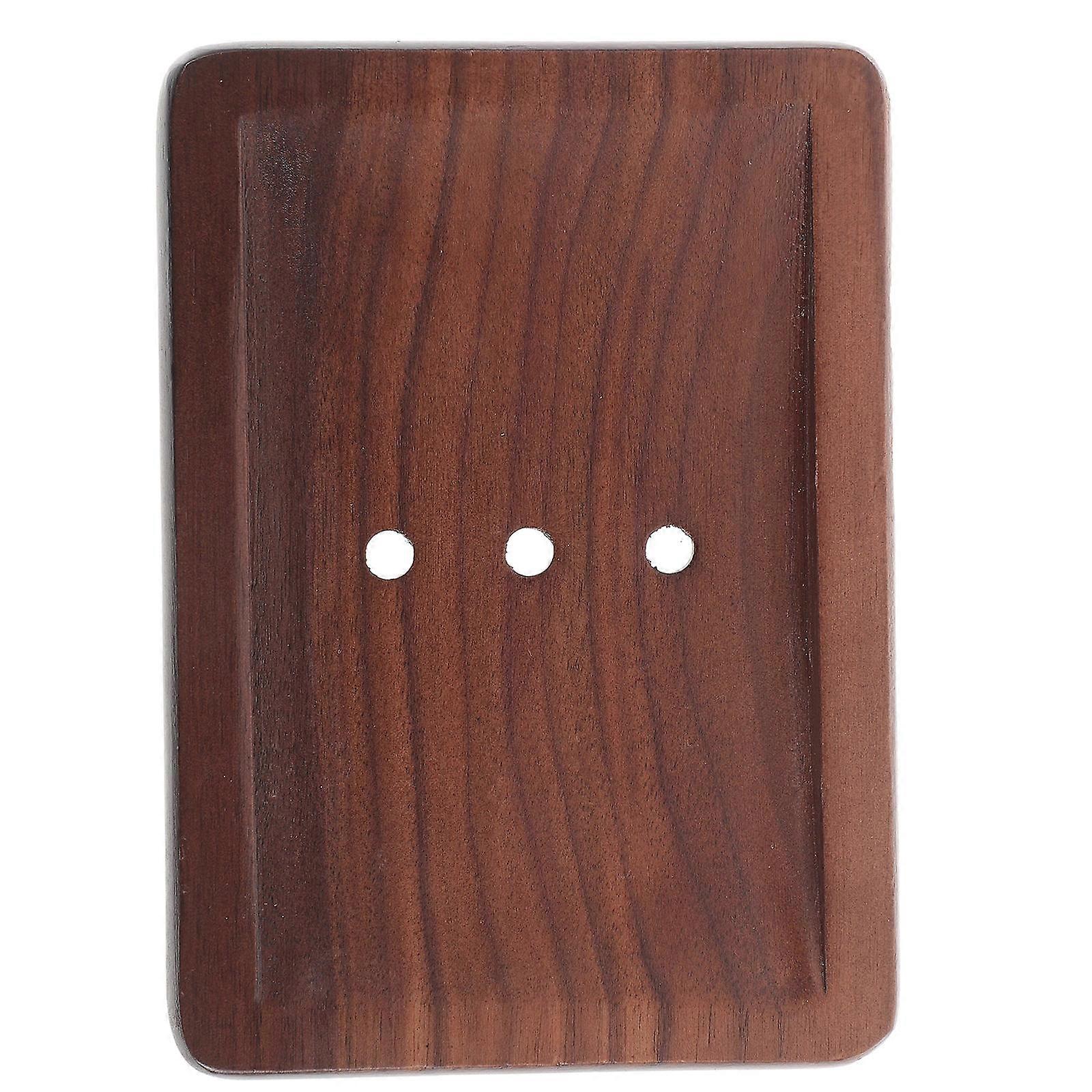 Natural Ambiance Soap Dish Holder 2Pcs Rectangular Wooden Soap Container Ideal For Shower And Kitchen Use