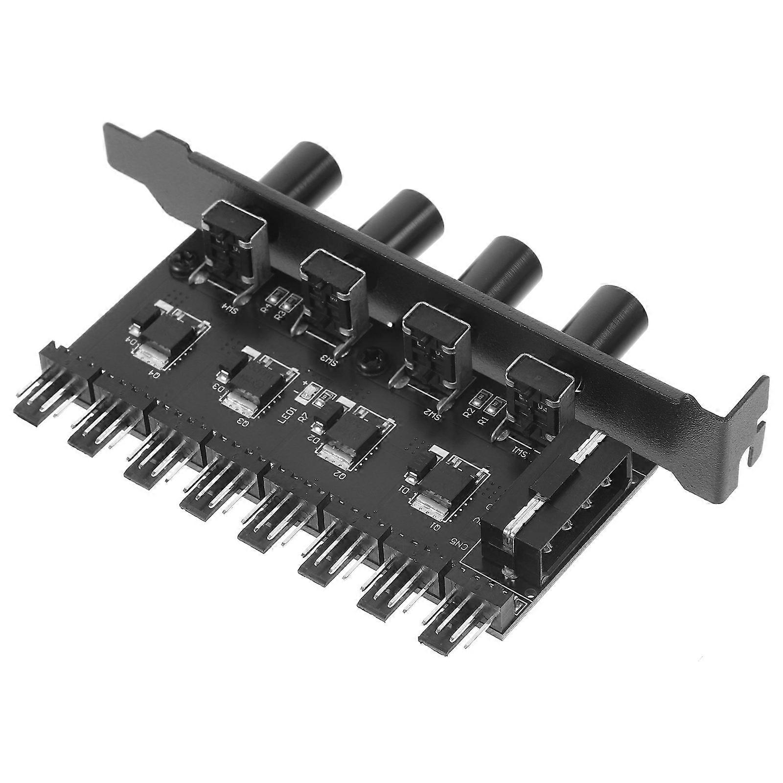Computer Cooling Fan Hub 5Pcs Fan Extension Adapter for Pc Use